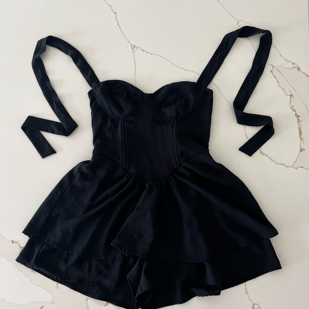 Forever 21 Black Strapless Dress